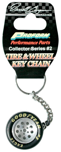 Keychain Tire and Wheel Model One Clipstrip Containing 12 Pieces Proform Key Chains ProForm   