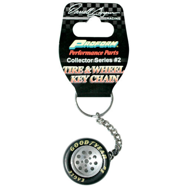 Keychain Tire and Wheel Model One Clipstrip Containing 12 Pieces Proform Key Chains ProForm   