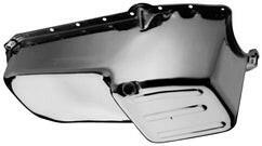 Oil Pan Street Type Unit Chrome Plated Steel Fits Small Block Chevy 1980-1984 Proform Engine Oil Pan ProForm   