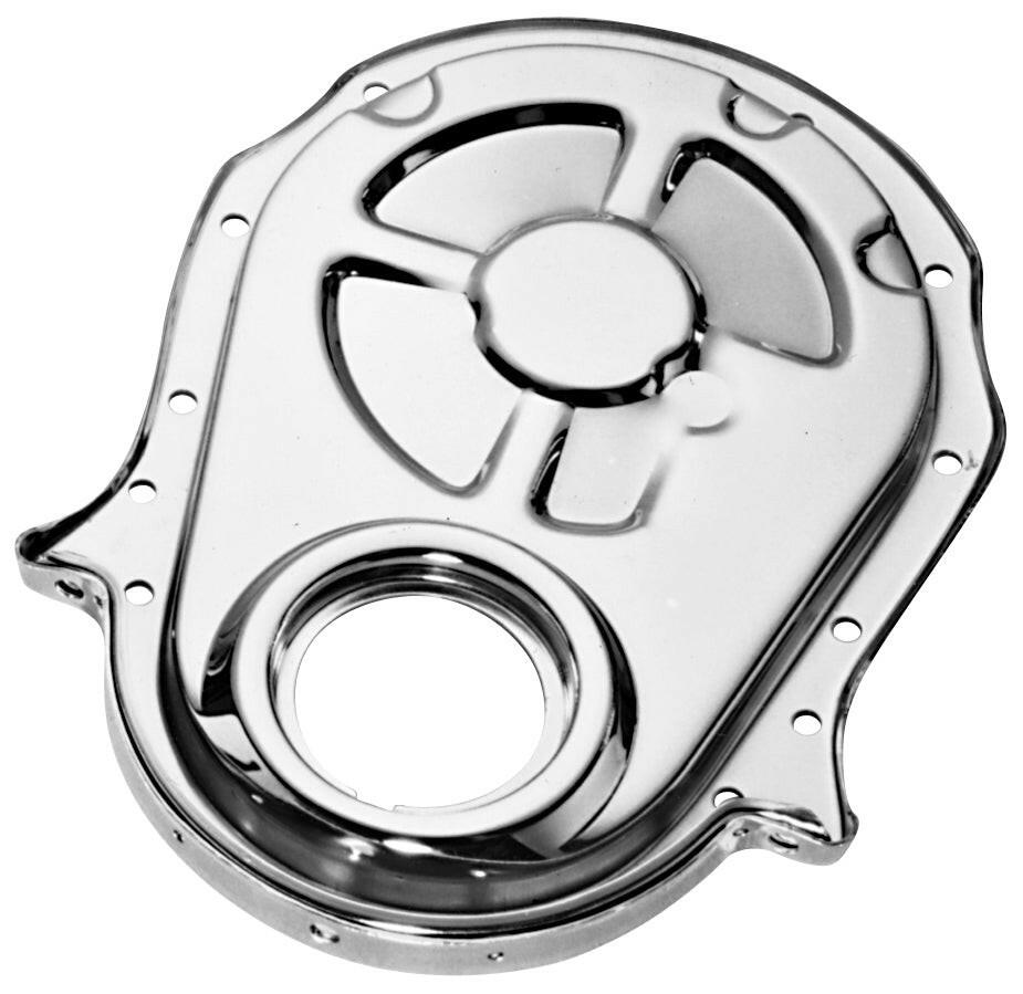 Engine Timing Chain Cover Chrome Steel Fit BB Chevy Crankshaft Seal Included Proform Engine Timing Cover ProForm   