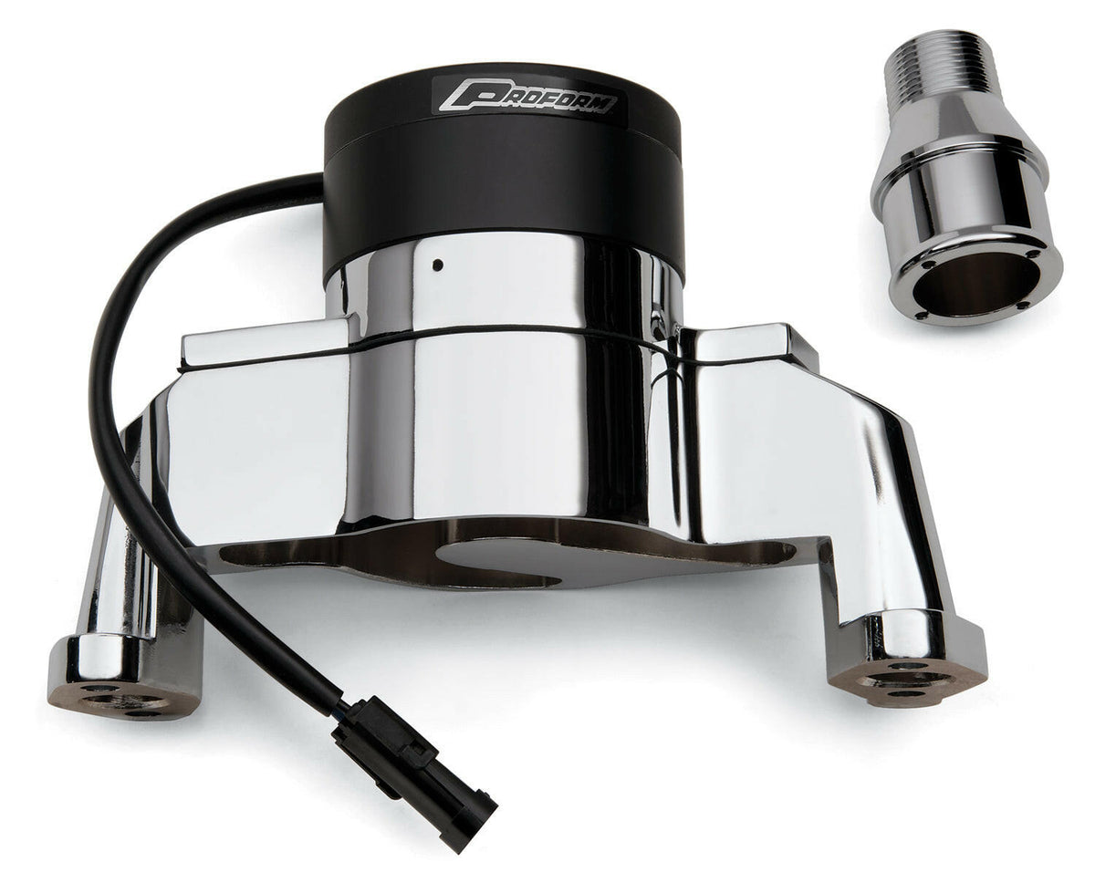 Electric Engine Water Pump Aluminum Polished Finish Fits SB Chevy Engines Proform Engine Water Pump ProForm