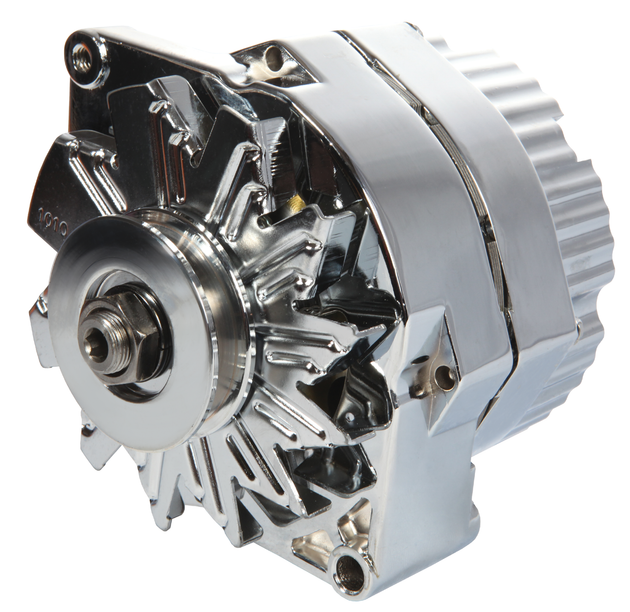 Alternator 100 AMP GM 1 Wire Style Machined Pulley Chrome Finish Proform Alternators ProForm
