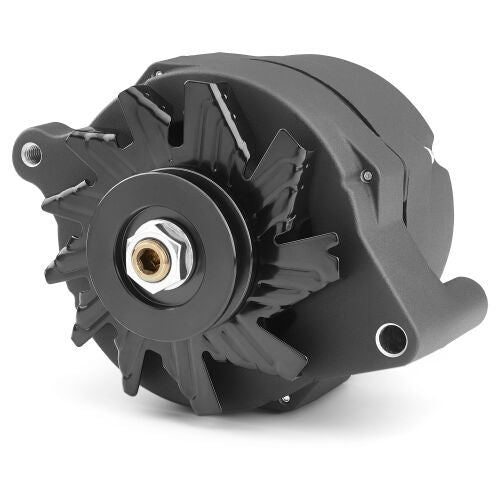 Ford Alternator Black Crinkle 100 AMP 1-Wire V-Belt Pulley Proform Alternators ProForm   