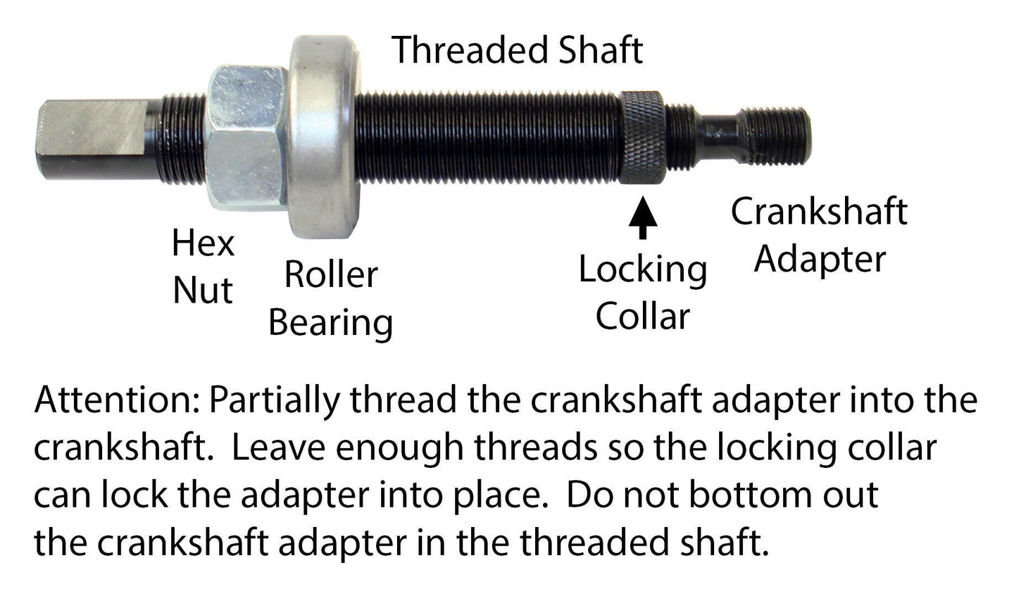 Harmonic Balancer Installation Tool Kit Fits GM, Ford, Mopar, and Metric Cranks Steel Proform Harmonic Balancer Puller ProForm   