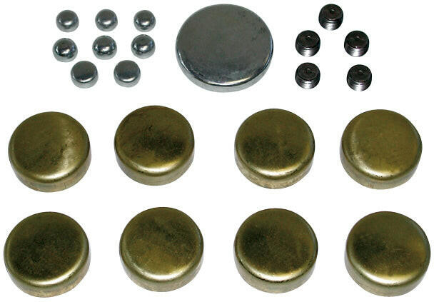 Brass Freeze Plug Kit For Ford 352/390/428 Engines All Sizes Needed Included Proform Engine Expansion Plug Kit ProForm   