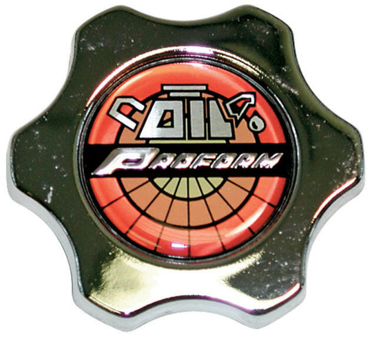 Oil Filler Cap Chrome Deluxe Twist-On Style Fits Most GM and Chrysler Engines Proform Engine Oil Filler Cap ProForm   