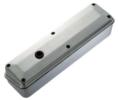 Engine Valve Covers 2 Piece Tall Style Aluminum Polished No Logos SB Chevy No Logos Proform Engine Valve Cover ProForm   