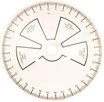 Camshaft Degree Wheel 9 Inch Overall Diameter Universal Steel White Painted Featuring Black Numbers Proform Engine Camshaft Degree Wheel ProForm   