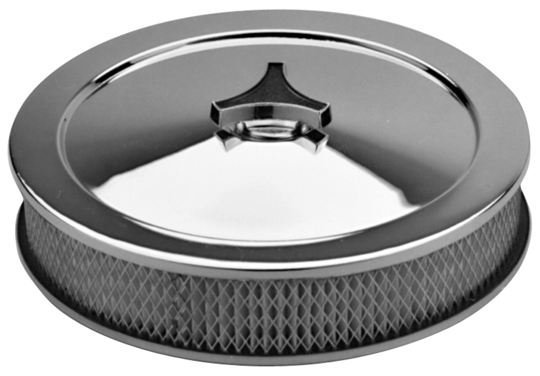 Engine Air Cleaner Kit 10 Inch Diameter Deluxe Model Chrome No Logo With Element Proform Air Cleaner Assembly ProForm   