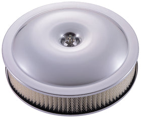 Engine Air Cleaner Assembly 14 Inch Diameter Alunimum Clear Anodized Paper Filter Proform Air Cleaner Assembly ProForm   