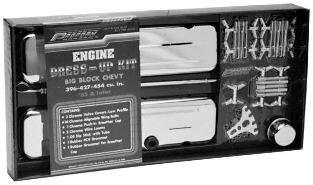 Engine Dress-Up Kit Chrome Fits Big Block Chevy Engines Stock Chrome Proform Engine Dress Up Kit ProForm