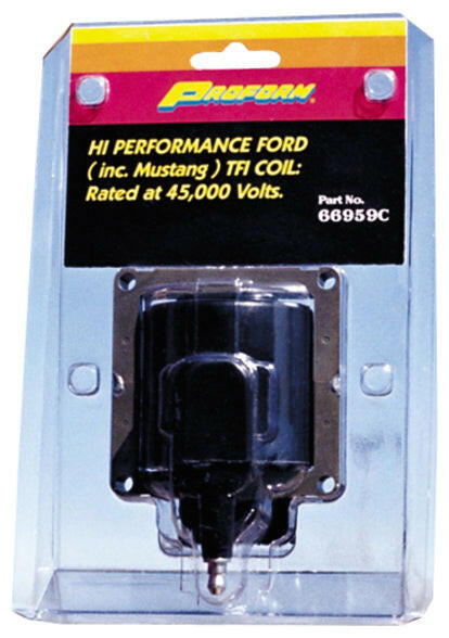 Engine Ignition Coil Ford Mustang TFI E-Core Style 45000 Volt Black Proform Ignition Coil ProForm   