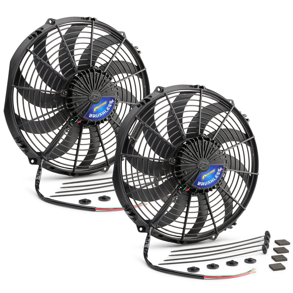 ProForm 67056 Brushless Ultra-Performance 12" Electric Fans; 2-Pack; 3860 CFM