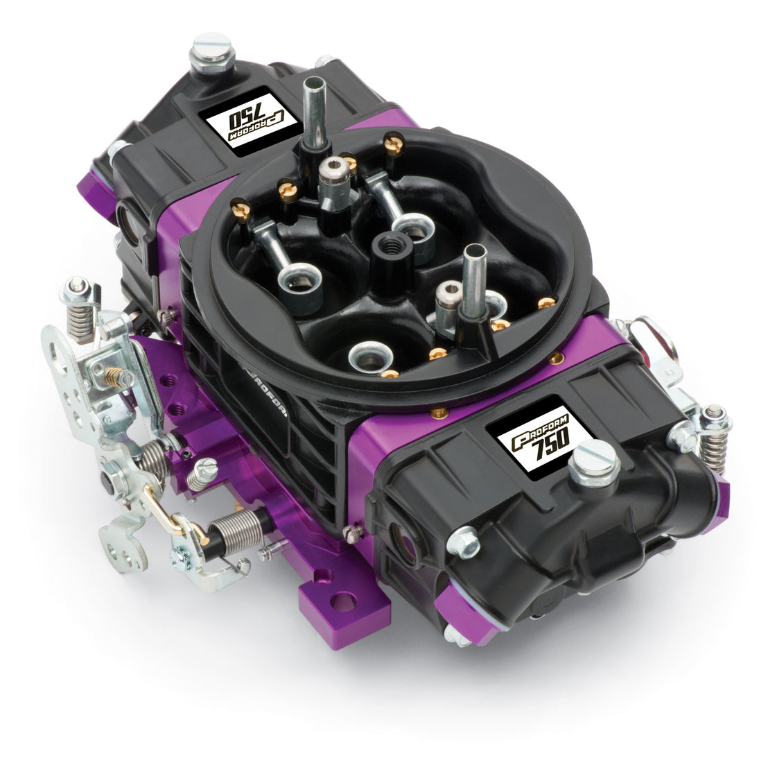 Black Race Series Carburetor 750 CFM Mechanical Secondary Black/ Purple Proform Carburetors ProForm   