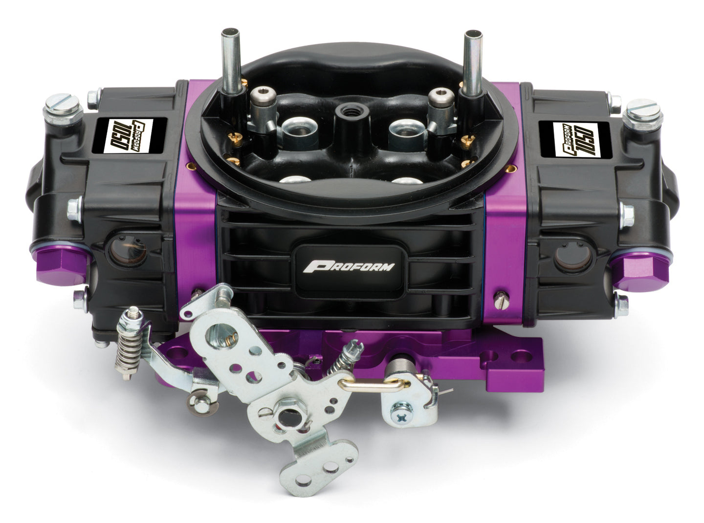 Black Race Series Carburetor 1050 CFM Mechanical Secondary Black/ Purple Proform Carburetors ProForm   