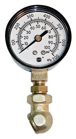 Tire Pressure Gauge 0-100 PSI Range Analog Reads in 2lb Increments 2-1/2 Diameter Proform Tire Pressure Gauge ProForm   