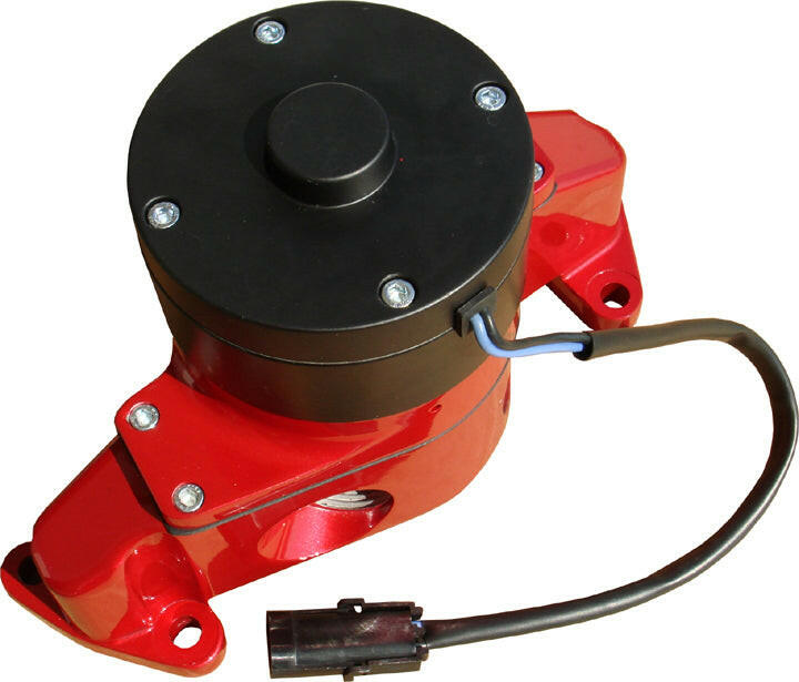 Electric Engine Water Pump Aluminum Red Powder Coat Fits SB Ford Engines Proform Engine Water Pump ProForm
