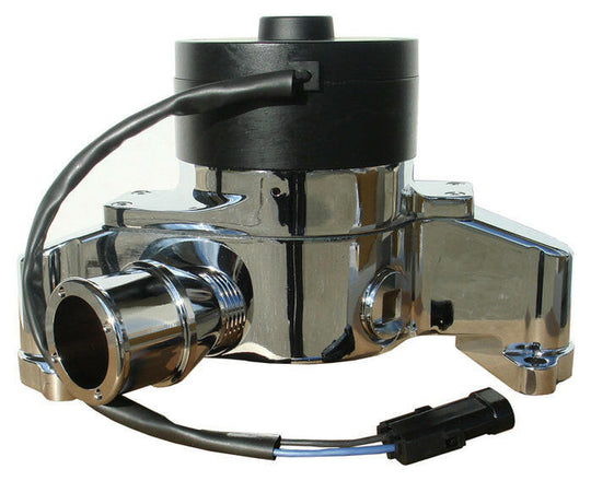 Electric Engine Water Pump Aluminum Chrome Finish Fits SB Chrysler Engines Proform Engine Water Pump ProForm   