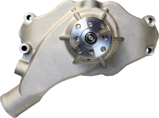 Engine Water Pump Mechanical Short Style High Flow Model Satin BB Chevy Proform Engine Water Pump ProForm   