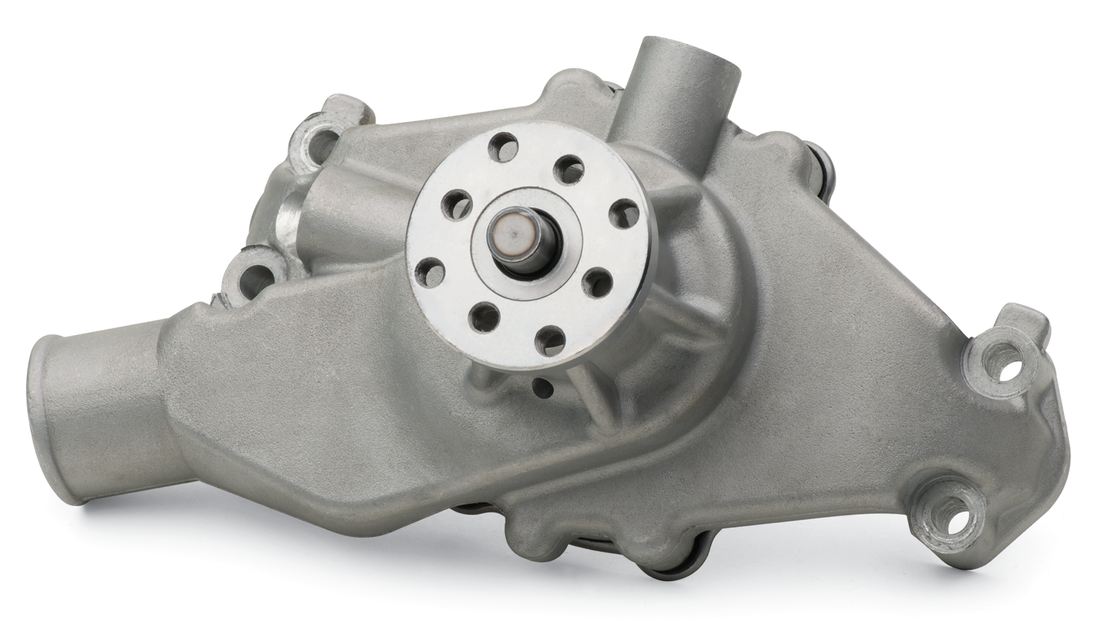 Engine Water Pump Mechanical Short Style High Flow Model Satin SB Chevy Proform Engine Water Pump ProForm   