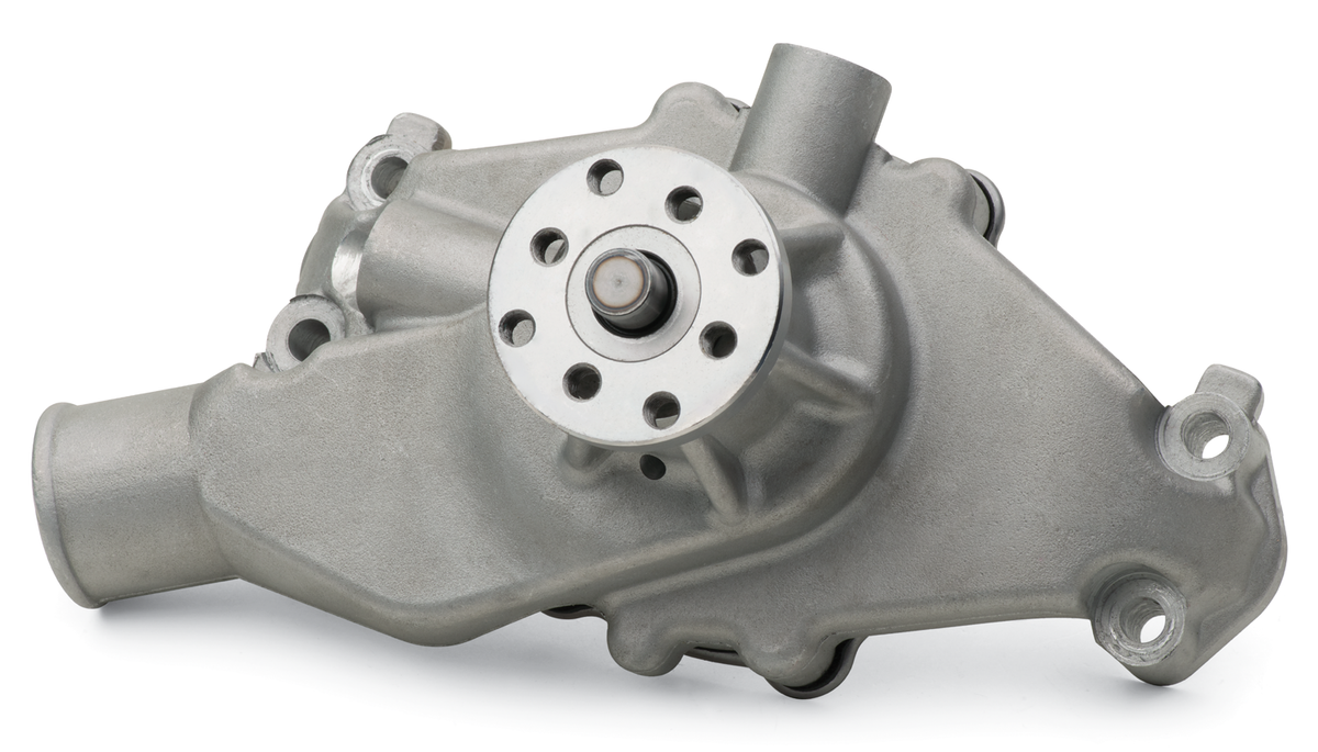 Engine Water Pump Mechanical Short Style High Flow Model Satin SB Chevy Proform Engine Water Pump ProForm