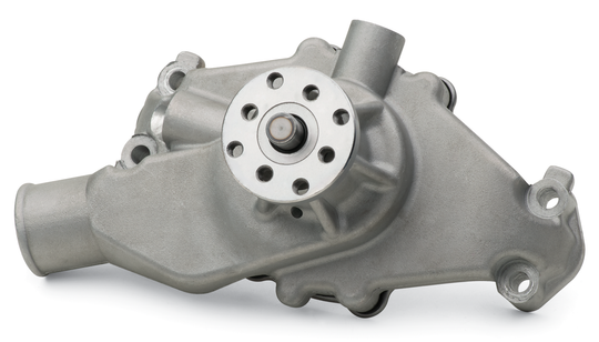 Engine Water Pump Mechanical Short Style High Flow Model Satin SB Chevy Proform Engine Water Pump ProForm   