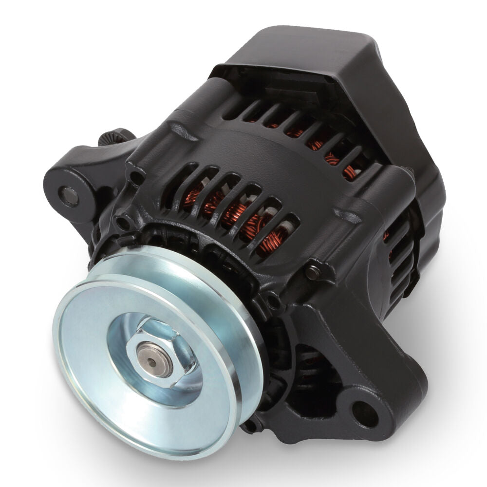 50-Amp Mini Alternator Black Crinkle Finish 1 Wire Alternators ProForm