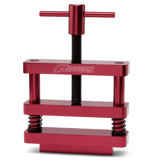 Engine Connecting Rod Vise Standard Vise or Bench Mount T-Handle Type Fits All Sizes Connecting Rods Red Anodized Aluminum Proform Engine Connecting Rod Vise ProForm