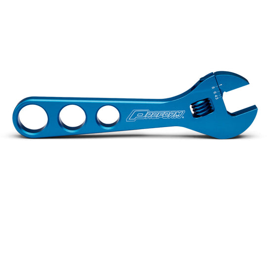 Adjustable AN Fitting Wrench Fits AN Fitting Sizes 3AN-8AN Blue Anodized Billet Aluminum Proform Line Fitting Wrench Set ProForm
