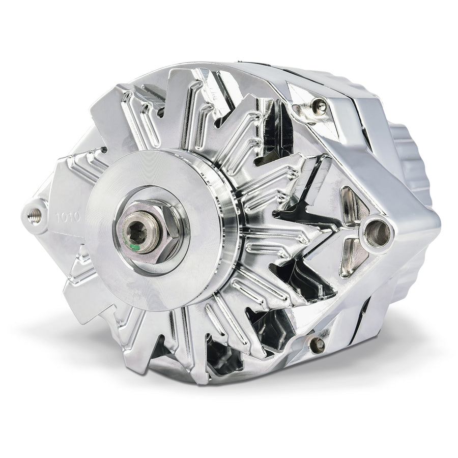 ProForm 140 AMP GM 1-Wire Alternator, Machined Pulley, Chrome